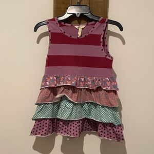 Matilda Jane Pink and Green Layered Dress